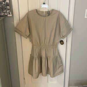 ASOS beige tiered dress